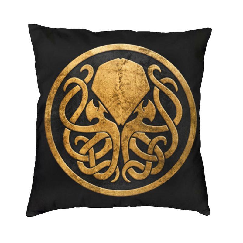 Чехол для подушки Lovecraft Mythos Monster Cthulhu 50x50 см, полиэстер, наволочка, наволочка для дивана, стула, украшение для гостиной 45x45cm 18x18in