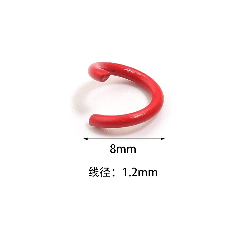 200-500pcs/Lot 6 8 10mm Colorful Open Jump Rings Split Jump Ring Connector For Diy Jewelry Making Findings Accessories Supplies