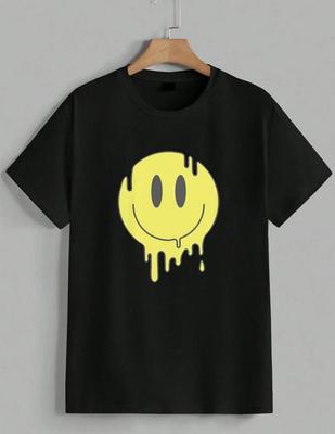 Schmelzendes Smiley-Gesicht T-Shirt Tropfendes Lächeln Grafik-T-Shirt Streetwear Retro Unisex 2