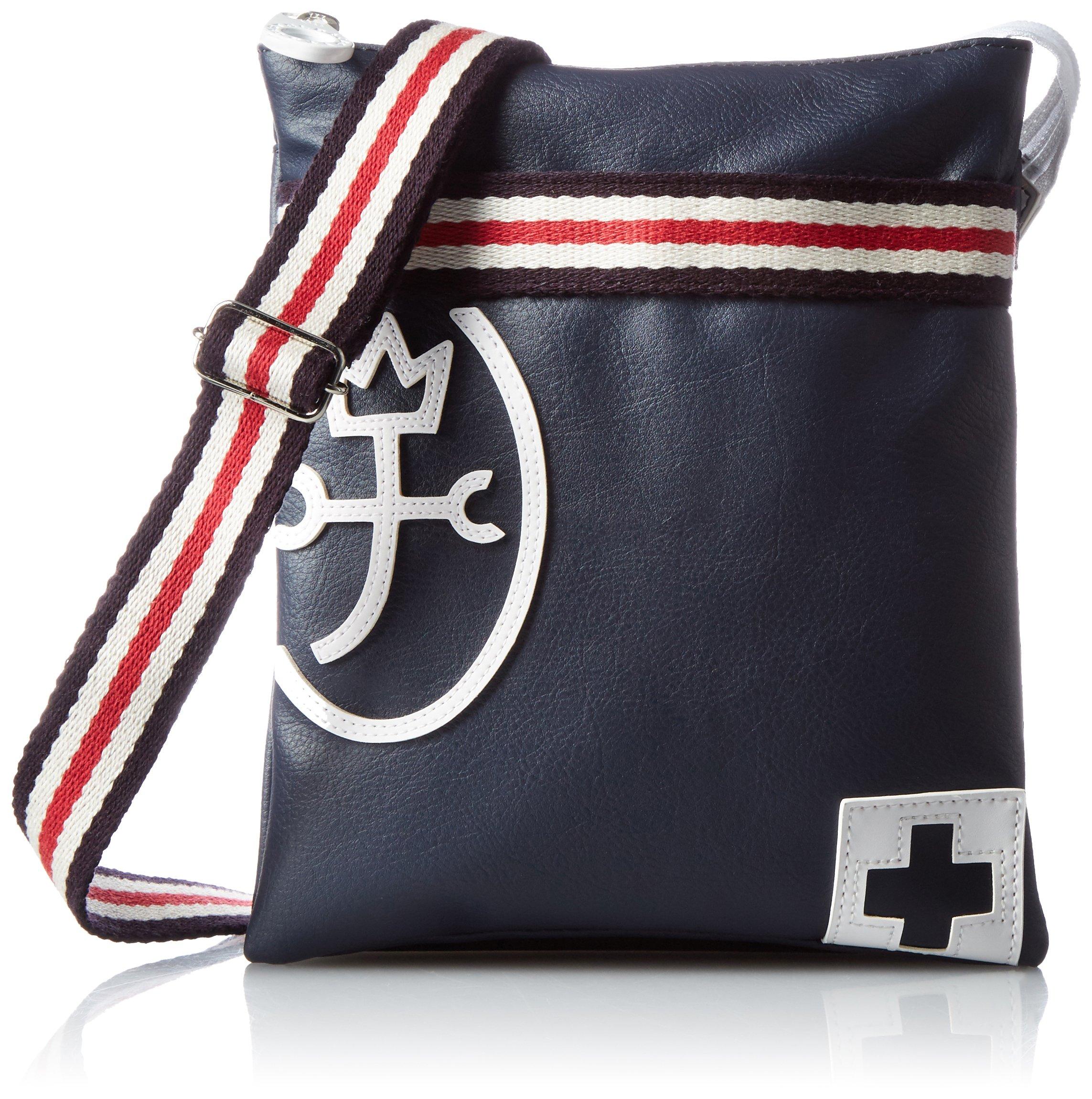 

Сумка на плече вертикальна тонка з ластовицею pense con 59111 [Castelbajac] Темно-синій