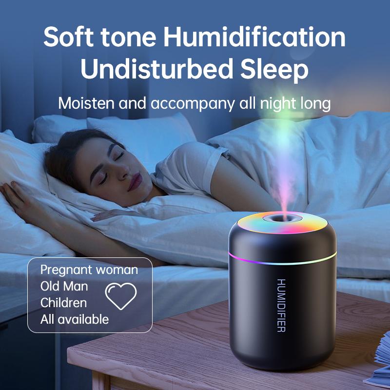 Portable 180ML Mini USB Humidifier Car Aroma Diffuser With 7 Color LED Lights Ultrasonic Mist Maker Essential Oil Aromatherapy Air Purifier For Home