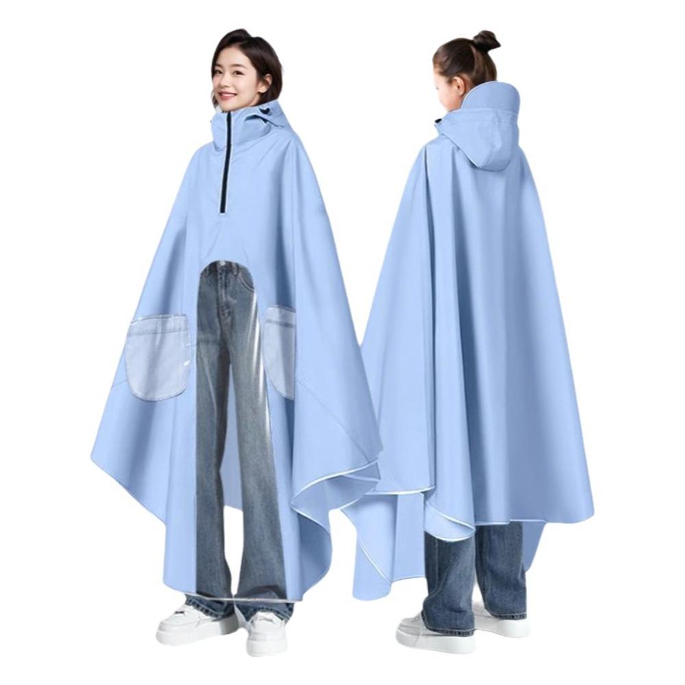 

Водонепроницаемый дождевик для электросамоката, утолщенный дождевик с высоким воротником для велосипеда, мотоцикла 4XL синий