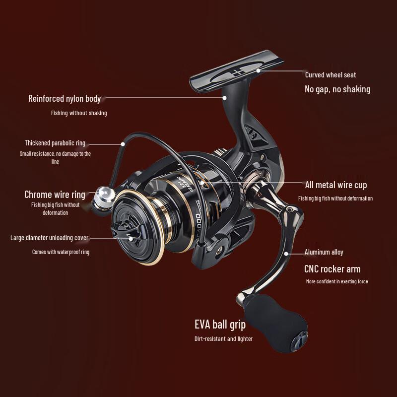 DEUKIO AC Full Metal Versatile Spinning Reel