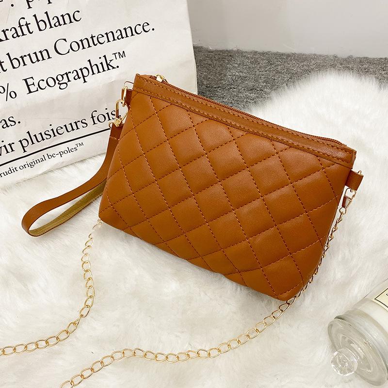 Rhombus chain bag new versatile small bag fashion wallet small square bag embroidered messenger bag