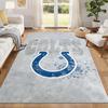 Indianapolis Colts Carpet Door Mat for Living Room or Bedroom Protective Mat Under Chair Office Decoration Christmas Gift Birthday Present