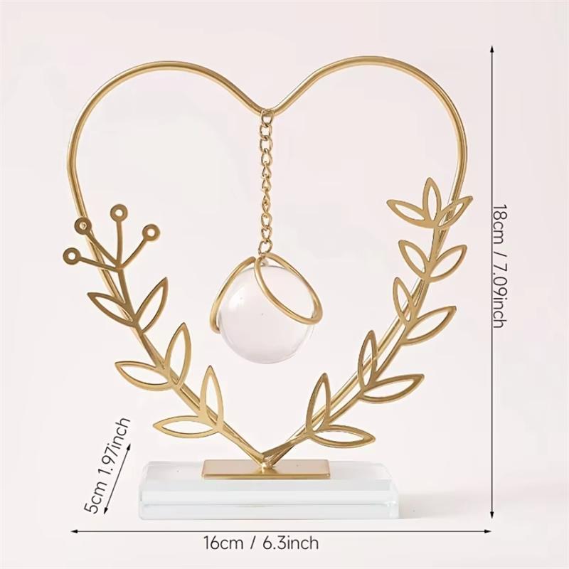 Metal Home Decoration Crafts Light Luxury Desk Crystal Ball Pendant Living Room Bedroom Study Office Desktop Decoration Ornament