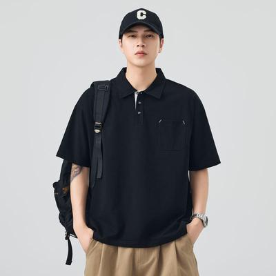 Men's Summer New Loose Short-sleeved POLO Shirt Men's Lapel Thin Short T-top