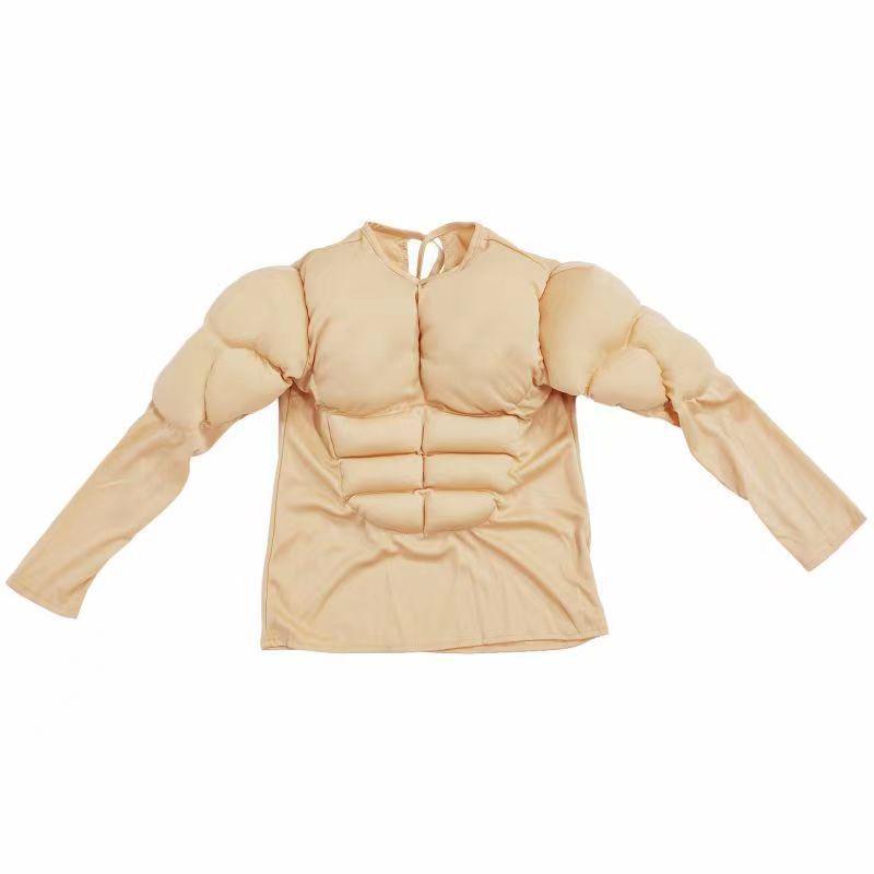 Men's and Children's Muscle Cosplay T-Shirt Costume for Stage Performance