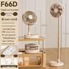 Compact Foldable Office Desk Fan: Rechargeable, Oscillating, Strong Wind, Long Battery Life, Portable for Student Dorms