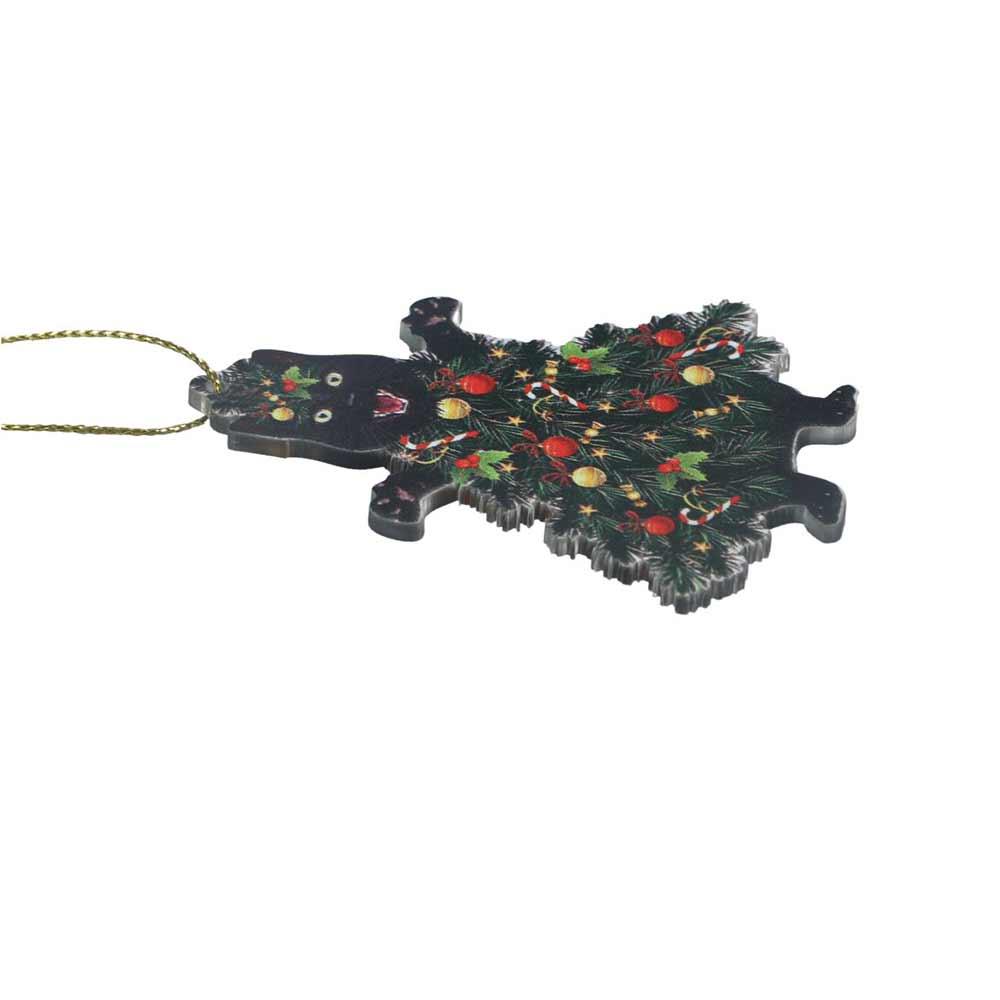 Decorative Xmas Black Cat Pendant 2D Black Cat Car Pendant Hanging Christmas Pendant  Christmas
