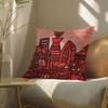 Famous Genius Graffiti Art Mr Doodle Pillow Case Double-Sided Plush Sofa Cushion Covers Organic Breathable Invisible Zipper