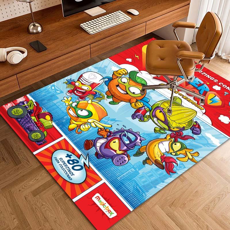 CustomizableCute cartoon super zings printed non-slip mat yoga mat door photography props kitchen mat area birthday gift