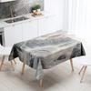 Forest Scenery Tablecloth Home Decor Stain Resistant Waterproof Table Decoration Rectangular Kitchen Fireplace Countertop