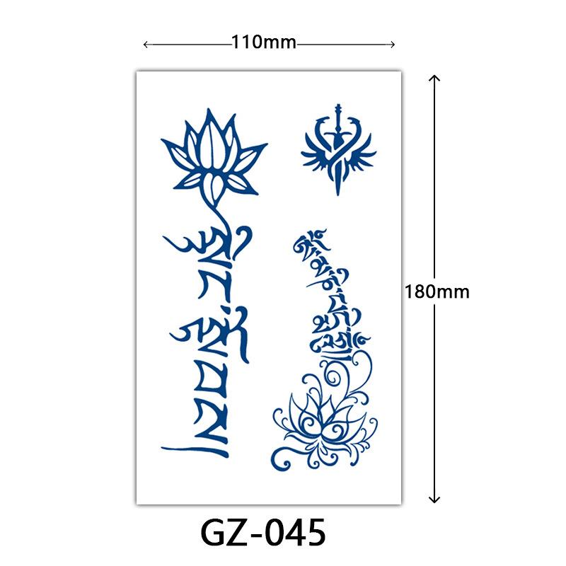 Herbal Juice Tattoo Stickers, Semi-Permanent Tattoo Stickers, Sweatproof, Lasting Tattoo Stickers