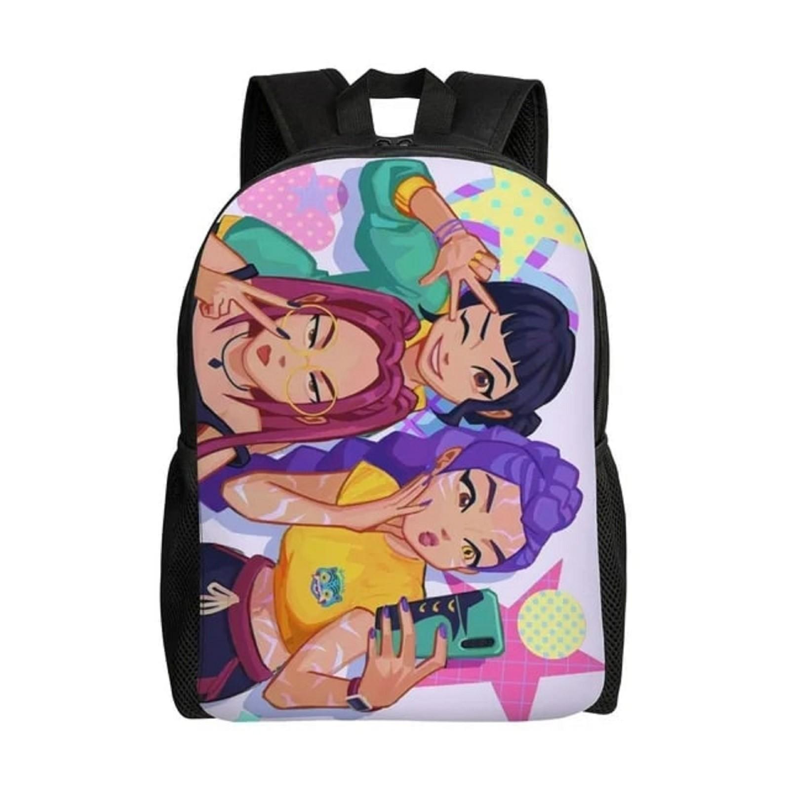 

Школьные ранцы Рюкзаки с героями мультфильмов для начальной школы Детские сумки Рюкзаки большой вместимости One Size чёрный