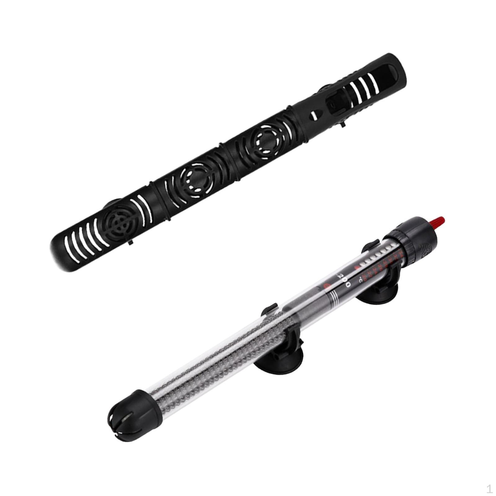 

Fish Tank Aquarium Heater Submersible US Plug Efficient Adjustment Knob Waterproof Heat Resistant