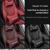 Car Seat Head Support Cushion Lumbar Pillow Interior Accessories For VW GTI Polo Golf Passat Tiguan Arteon CC Taigo T-ROC HubCap