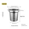 304 Stainless Steel Single-Ear Tea Infuser with Handle & Mesh Filter