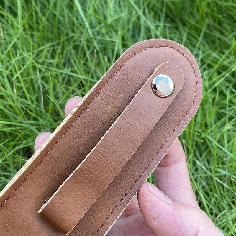 PU Leather Universal Folding Knife Sheath Family Portable Camping Knife Pocket Knife Sheath Storage Tool Bag