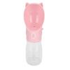 Dog Water Bottle Leakage Proof Dishwasher Safe Portable Pet Drinking Bottle for Cat Puppy Rabbit 380ml Pink S