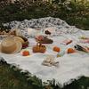 Picnic Picnic Sheet for Picnic Compact Easy To Piano Cloth Sheet, 1-4 People, Mat, Nordic, Fringe, Lace, Stylish, Excursion, Outdoor, Lightweight,