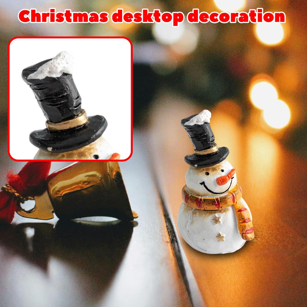 Christmas Decoration Gift Box, Elderly Figurine Desktop Ornament