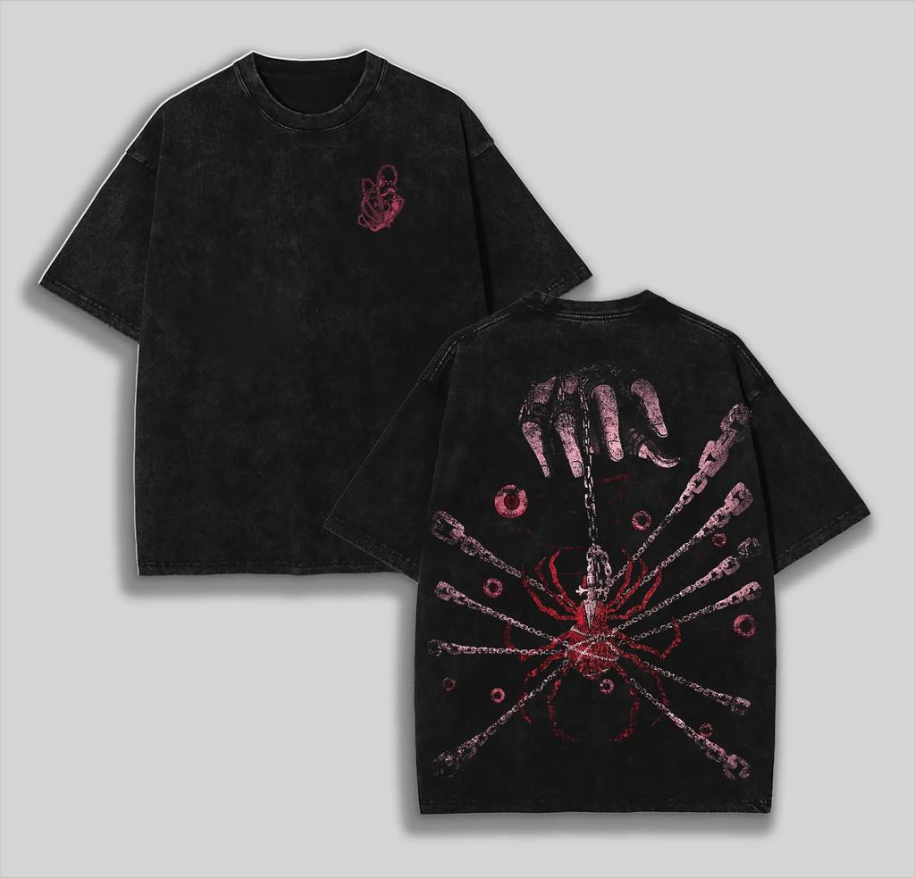 Hunter X Hunter Washed Vintage Graphic T-shirt Men Women Casual Oversized Unisex Streetwear Trendy Cotton Retro Fashion Classic