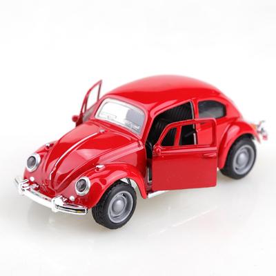 Retro Beetle Alloy Car Model Toy Exquisite Simulation for Collection Cake Decoration Gift Home Office Display