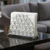 Vertical Paper Towel Stand Crystal Napkin Holder, Stable Storage Stand, with Anti-Slip Modern Rack Feet, Durable Rust-Proof Tissue Dispenser for Home