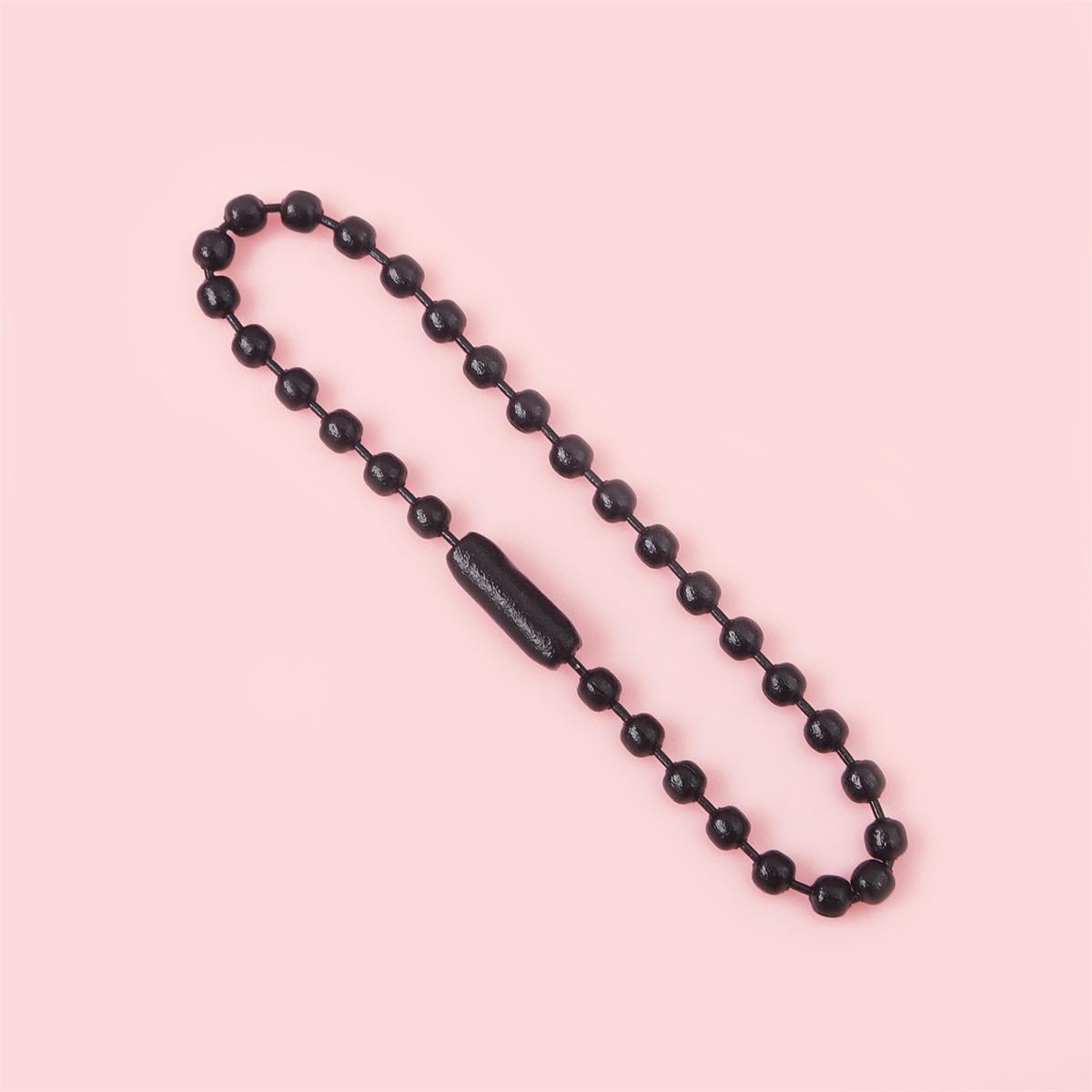 

12 см красочный шариковый брелок/куклы/этикетка с разъемом для ручной бирки для самостоятельного изготовления аксессуаров 10pcs чёрный