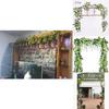 Lifelike 2x Artificial Wisteria Flower Vine With Stunning Colors For Home Decor