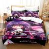3D Anime Dark Gathering Bedding Set Duvet Cover Bed Set Quilt Cover Pillowcase Comforter king Queen Size Boys Adult Bedding Set