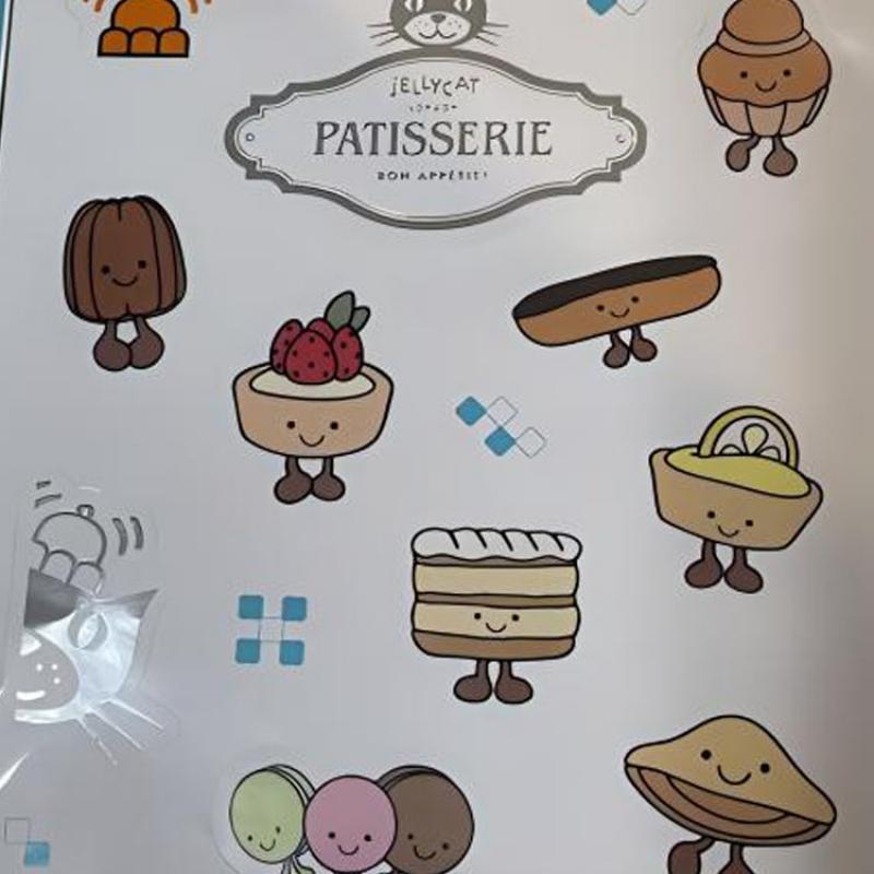 JELLYCAT Fun Food Series Paris Limited Sticker IP Goods