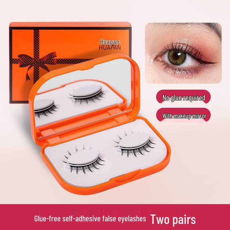 

Little Devil Self-Adhesive Natural False Eyelashes - Glue-Free, 2 Pairs Standard