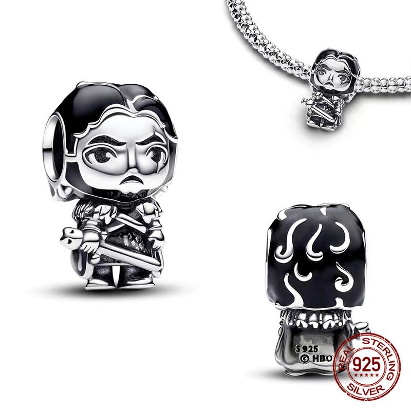 Tree Spirit Cheshire Cat Stitch Bead Giant Dumbo charms plata de ley 925 original Fit Bracelet DIY Jewelry Making Women's Gift