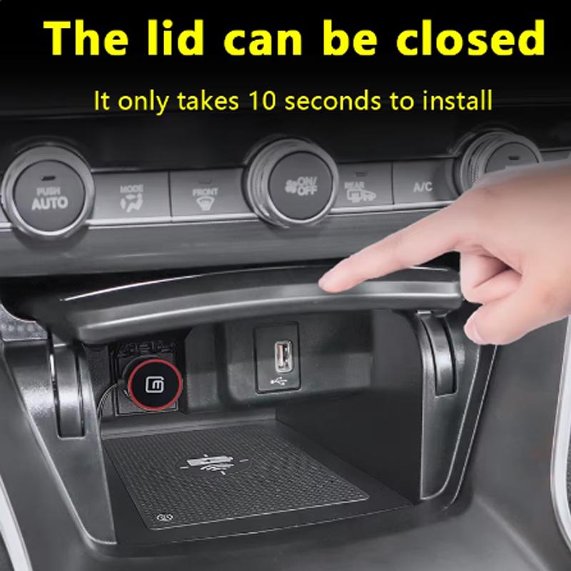 Car Wireless Charger for Honda Accord 2018 2019 2020 2025 2025 for iPhone 14 13 12 11 Pro Max Samsung Phone Fast Charging