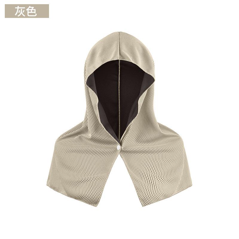 Summer Cooling Hooded Towel UV Protection Ice Silk Sports Sunshade Neck Wrap