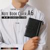 [BLUE SINCERE] A6 Size Notebook Cover, Genuine Leather, Holds 2 Books, Pen Holder, Pocket, Cards, Sticky Notes, Business Cards, Bookmark Included / NC
