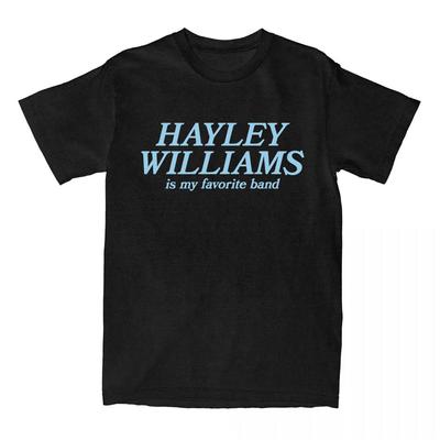 Minha Camiseta Favorita da Banda HAYLEY WILLIAMS Moda Camiseta Solta Manga Curta Camisetas de Algodão Unissex Streetwear Roupa Estampada
