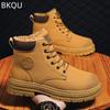 Botas Originales para Hombre Zapatos Británicos de Caña Alta Transpirables Tendencia de Moda Cómodos Capa Superior Cuero Vacuno Primavera y Verano Nuevo