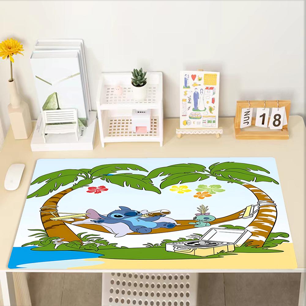 Stitch Theme Mouse Pad, Non Slip Rubber Base, Multifunctional Office & Home Decor, Perfect for Workspace Personalization.