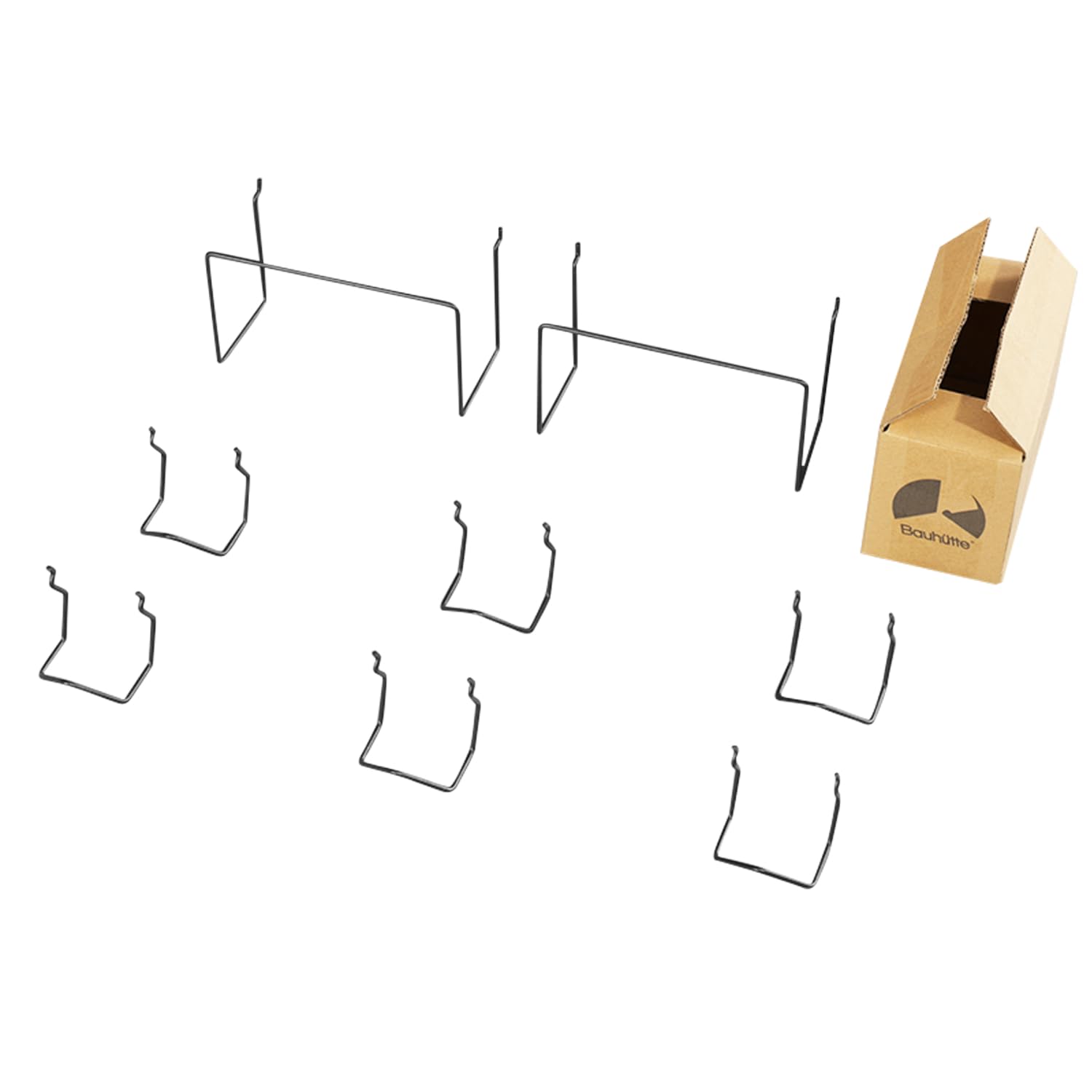 

Набор крючков для игровых устройств Bauhutte Крючки для настенного крепления и перфорированных досок Черный BAC-001-BK, Дополнительное хранение, Доски, (Шаг 25 мм), чёрный