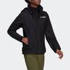 Adidas Terrex W Mt Rr Logo Print Zip Collar Jacket Women Jacket Black GI7171