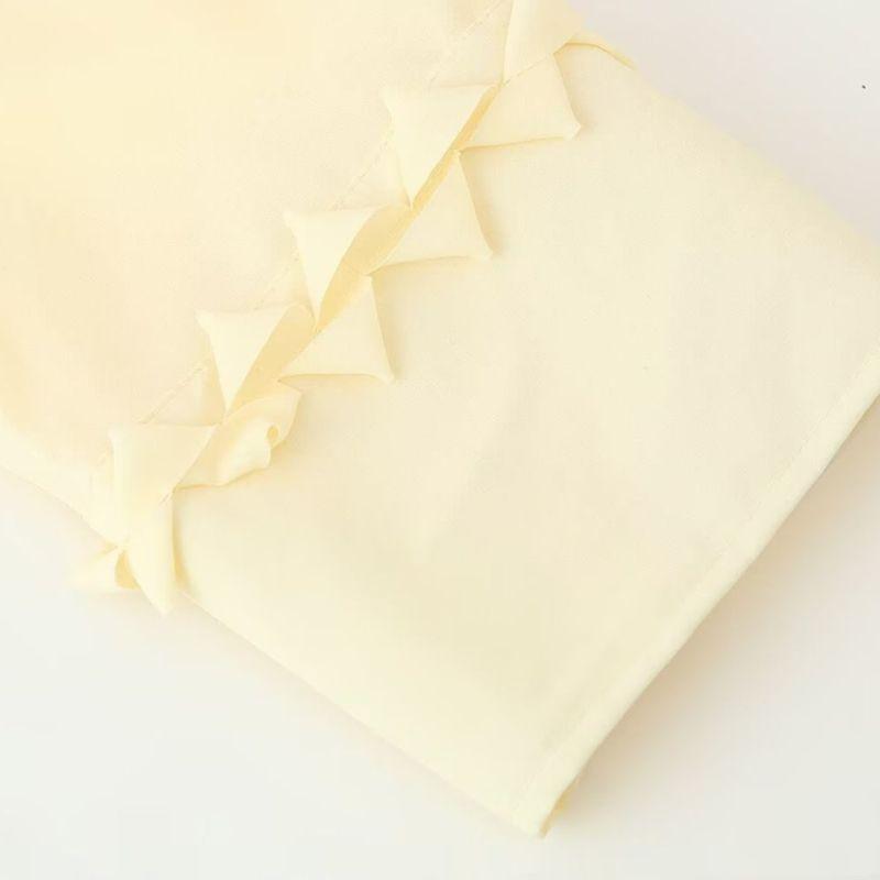 Kaslead New Women clothes Western Style Fashion French style Frill Long sleeve Stand Collar Shirts 1284891