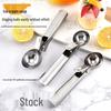 Stainless Steel Ice Cream & Fruit Scoop Ball Spoon