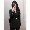 Damen Anzugjacke Frühling Herbst Professioneller Damen Blazer Mantel Vielseitig Elegant Damen Schlanke Oberbekleidung