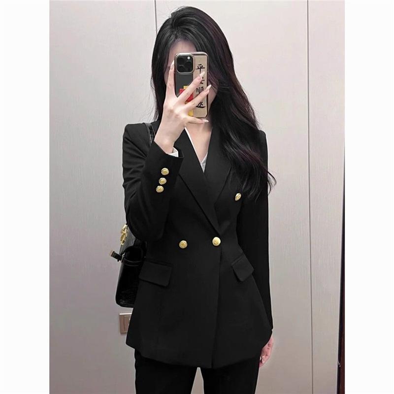 Damen Anzugjacke Frühling Herbst Professioneller Damen Blazer Mantel Vielseitig Elegant Damen Schlanke Oberbekleidung