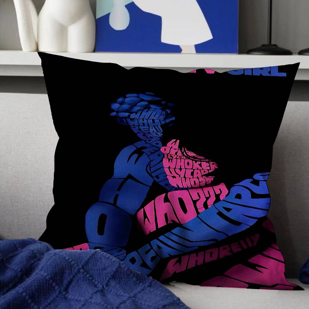 TV Girl Pillow Gift Home Office Decoration Bedroom Sofa Car Cushion Cover Case X