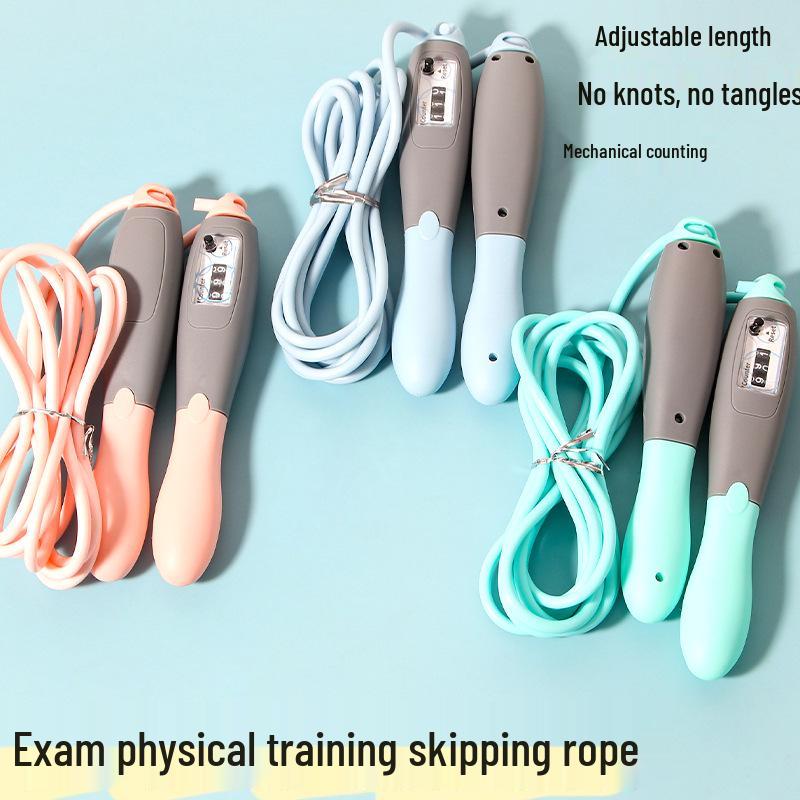 Cute Macaron Skipping Rope for Girls - Adjustable Length, Perfect for Beginner Fitness and Elementary Students