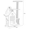 Arbre a chat maisonnette et plateforme
